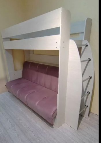 Кровать-диван 2-х ярусная Омега 17 (возможна зеркальная сборка) в Екатеринбурге - mebel-e96.ru | фото