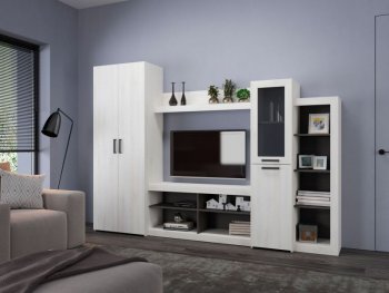 Стенка OSKAR4 сосна белая (Генезис) в Екатеринбурге - mebel-e96.ru