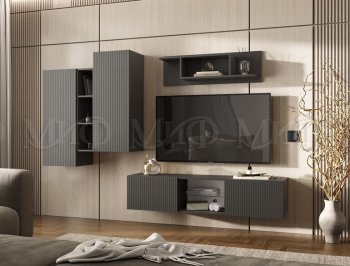 Стенка Оскар графит (Миф) в Екатеринбурге - mebel-e96.ru