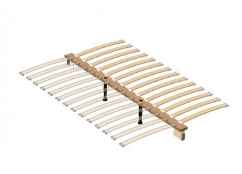 Кровать из массива Лоренса льняной (БМ) в Екатеринбурге - mebel-e96.ru