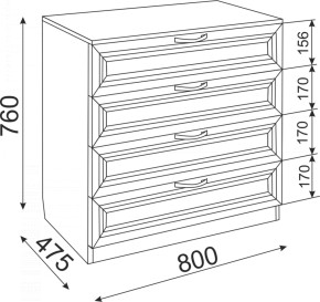 Комод Ости Модуль 06 (Риннер) в Екатеринбурге - mebel-e96.ru