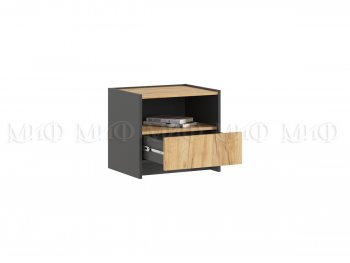 Тумба прикроватная Остин крафт/графит, 2 шт (Миф) в Екатеринбурге - mebel-e96.ru