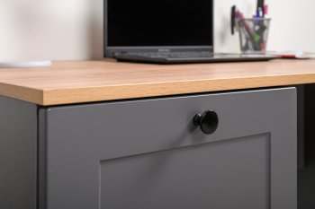 Стол письменный 12.159 Остин графит (Моби) в Екатеринбурге - mebel-e96.ru
