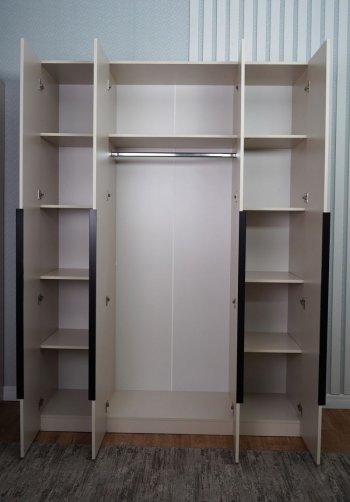 Шкаф 1600 мм Пальма, Сатин (ДСВ) в Екатеринбурге - mebel-e96.ru