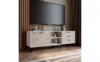 Тумба ТВ Парус-9 (Текс) в Екатеринбурге - mebel-e96.ru