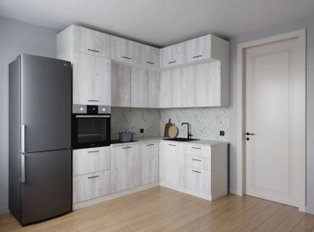 Кухонный гарнитур угловой Пайн 2200*1700 мм (Санвут) в Екатеринбурге - mebel-e96.ru