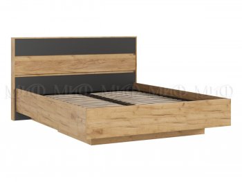 Кровать парящая Роджина с подсветкой, крафт/графит (Миф) в Екатеринбурге - mebel-e96.ru