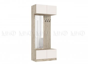 Прихожая Роджина крафт серый/кашемир (Миф) в Екатеринбурге - mebel-e96.ru