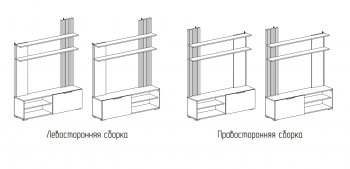 Стенка Роджина крафт/белый гл. (Миф) в Екатеринбурге - mebel-e96.ru