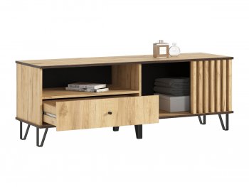 Тумба ТВ (1500) Роджина дуб крафт (Миф) в Екатеринбурге - mebel-e96.ru