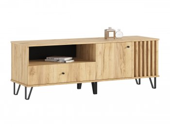 Тумба ТВ (1500) Роджина дуб крафт/дуб крафт (Миф) в Екатеринбурге - mebel-e96.ru