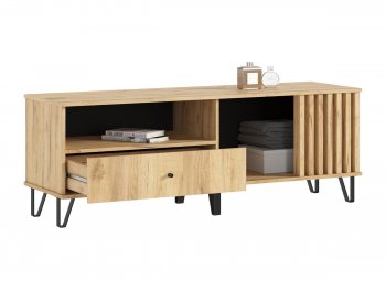 Тумба ТВ (1500) Роджина дуб крафт/дуб крафт (Миф) в Екатеринбурге - mebel-e96.ru