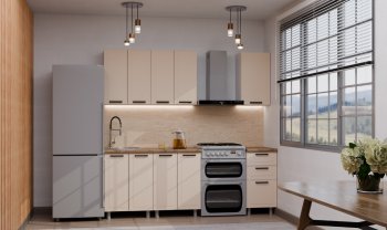 Кухонный гарнитур Ромашка 1600 мм Кашемир (Аленка) в Екатеринбурге - mebel-e96.ru