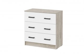 Комод Ронда КМ-02 дуб крафт серый/белый (ИЦ) в Екатеринбурге - mebel-e96.ru