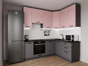 Угловой кухонный гарнитур Роза 2200*1600 мм Sanvut в Екатеринбурге - mebel-e96.ru