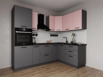 Угловой кухонный гарнитур Роза 2400*1600 мм Sanvut в Екатеринбурге - mebel-e96.ru