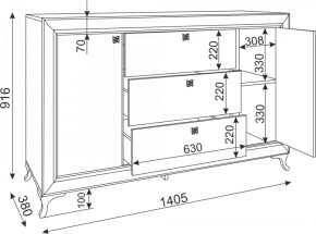 Комод с ящиками Саванна М02 (Риннер) в Екатеринбурге - mebel-e96.ru