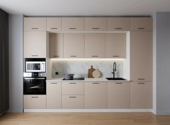 Кухонный гарнитур Шампань 3400 мм (Санвут) в Екатеринбурге - mebel-e96.ru