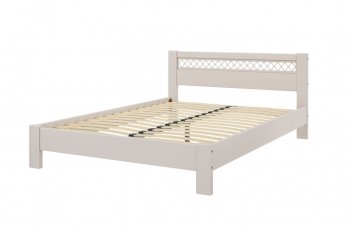 Кровать из массива Шейла льняной (БМ) в Екатеринбурге - mebel-e96.ru