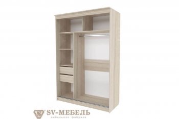 Шкаф-купе №25 1500 мм (СВ) в Екатеринбурге - mebel-e96.ru