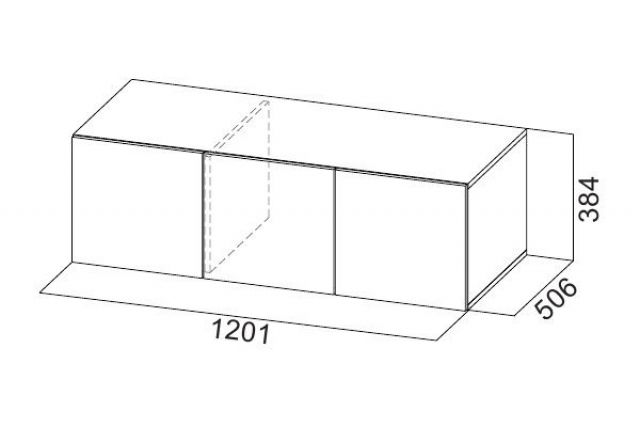 Шкаф 1200 мм ШК-5 с антресолью графит (СВ) в Екатеринбурге - mebel-e96.ru