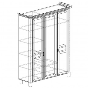 Шкаф 3-дверный Элли 570 (Яна) в Екатеринбурге - mebel-e96.ru