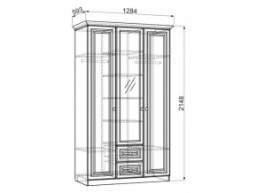 Шкаф 1300 мм 3-х створчатый Белла (Мебельсон) в Екатеринбурге - mebel-e96.ru