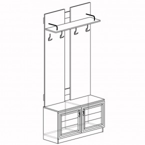 Шкаф для одежды открытый Лира 58 (Яна) в Екатеринбурге - mebel-e96.ru