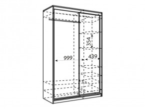 Шкаф-купе Рене 1500 вариант 2 (Зеркало/Зеркало) в Екатеринбурге - mebel-e96.ru