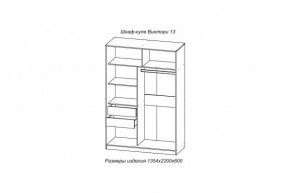 Шкаф-купе ВИКТОРИ-13 Анкор темный в Екатеринбурге - mebel-e96.ru