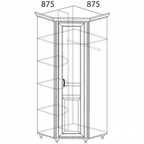 Шкаф угловой Ралли 862 (Яна) в Екатеринбурге - mebel-e96.ru