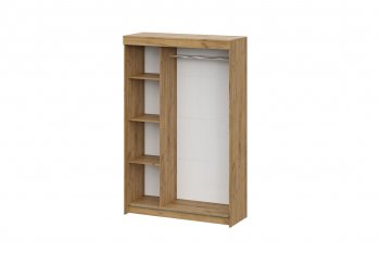 Шкаф-купе ШКП-7 1300 мм ясень анкор (СВ) в Екатеринбурге - mebel-e96.ru