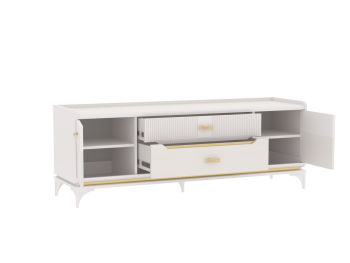 Тумба ТВ Сиде, Белый (СБК) в Екатеринбурге - mebel-e96.ru