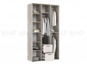 Шкаф 1200 мм Сильвия, дуб юкон/белый (Миф) в Екатеринбурге - mebel-e96.ru