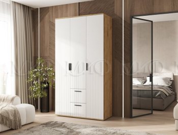 Шкаф 1200 мм Сильвия, крафт/белый (Миф) в Екатеринбурге - mebel-e96.ru