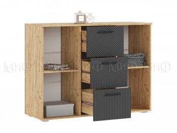 Комод Сильвия, крафт/графит (Миф) в Екатеринбурге - mebel-e96.ru