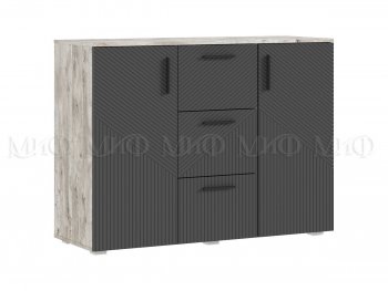 Комод Сильвия, дуб юкон/графит (Миф) в Екатеринбурге - mebel-e96.ru