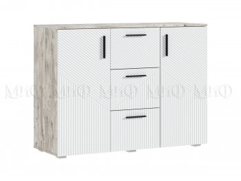 Комод Сильвия, дуб юкон/белый (Миф) в Екатеринбурге - mebel-e96.ru