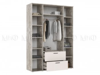 Шкаф 1600 мм Сильвия, дуб юкон/кашемир (Миф) в Екатеринбурге - mebel-e96.ru