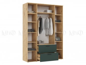 Шкаф 1600 мм Сильвия, крафт/грин (Миф) в Екатеринбурге - mebel-e96.ru