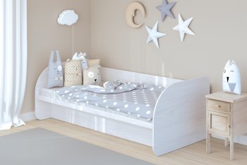 Кровать с подъемным механизмом Сказка, ясень (Зарон) в Екатеринбурге - mebel-e96.ru