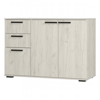 Комод Стандарт 3 NEW крафт белый (БТС) в Екатеринбурге - mebel-e96.ru