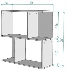 Стеллаж S35 (ДМ) в Екатеринбурге - mebel-e96.ru