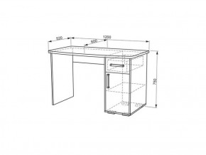 Стол компьютерный Лайт 1 (1200) в Екатеринбурге - mebel-e96.ru