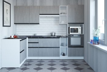 Кухонный гарнитур Сюита мега прайм 1500*2700 мм (Герда) в Екатеринбурге - mebel-e96.ru