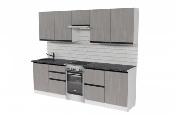 Кухонный гарнитур Сюита мега 2500 мм (Герда) в Екатеринбурге - mebel-e96.ru