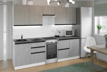 Кухонный гарнитур Сюита мега 2500 мм (Герда) в Екатеринбурге - mebel-e96.ru