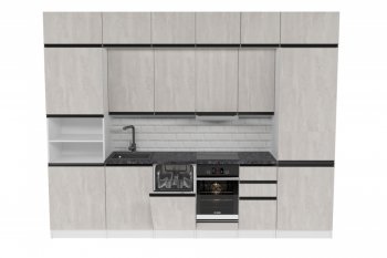 Кухонный гарнитур Сюита люкс 3000 мм (Герда) в Екатеринбурге - mebel-e96.ru