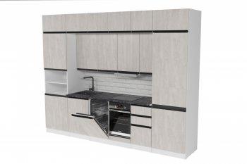 Кухонный гарнитур Сюита люкс 3000 мм (Герда) в Екатеринбурге - mebel-e96.ru