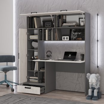 Стол компьютерный Техно графит/крафт  (БТС) в Екатеринбурге - mebel-e96.ru